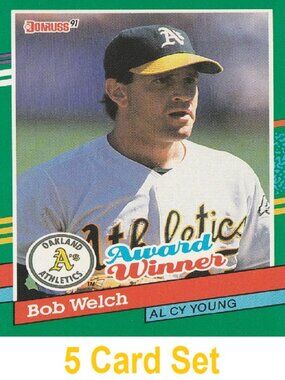 Bob Welch MLB Baseball Card Collection